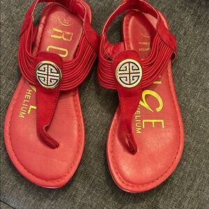 Rouge Helium Red Kids Sandals